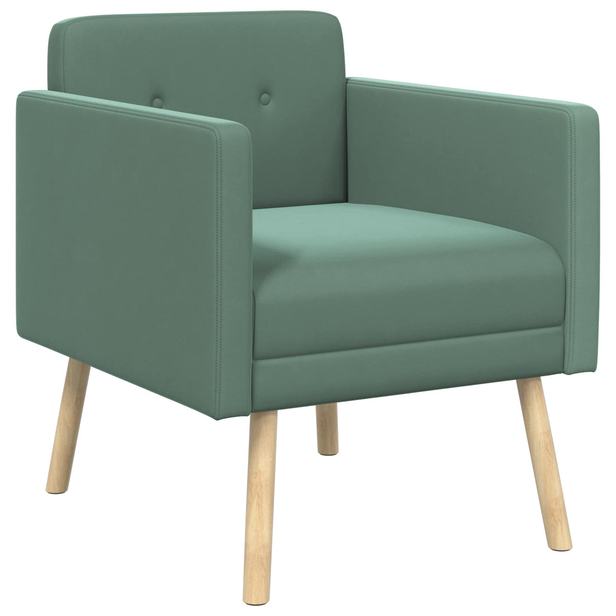 Poltrona decorativa Verde Mare Velluto