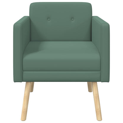 Poltrona decorativa Verde Mare Velluto