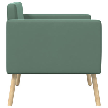 Poltrona decorativa Verde Mare Velluto | homemem39
