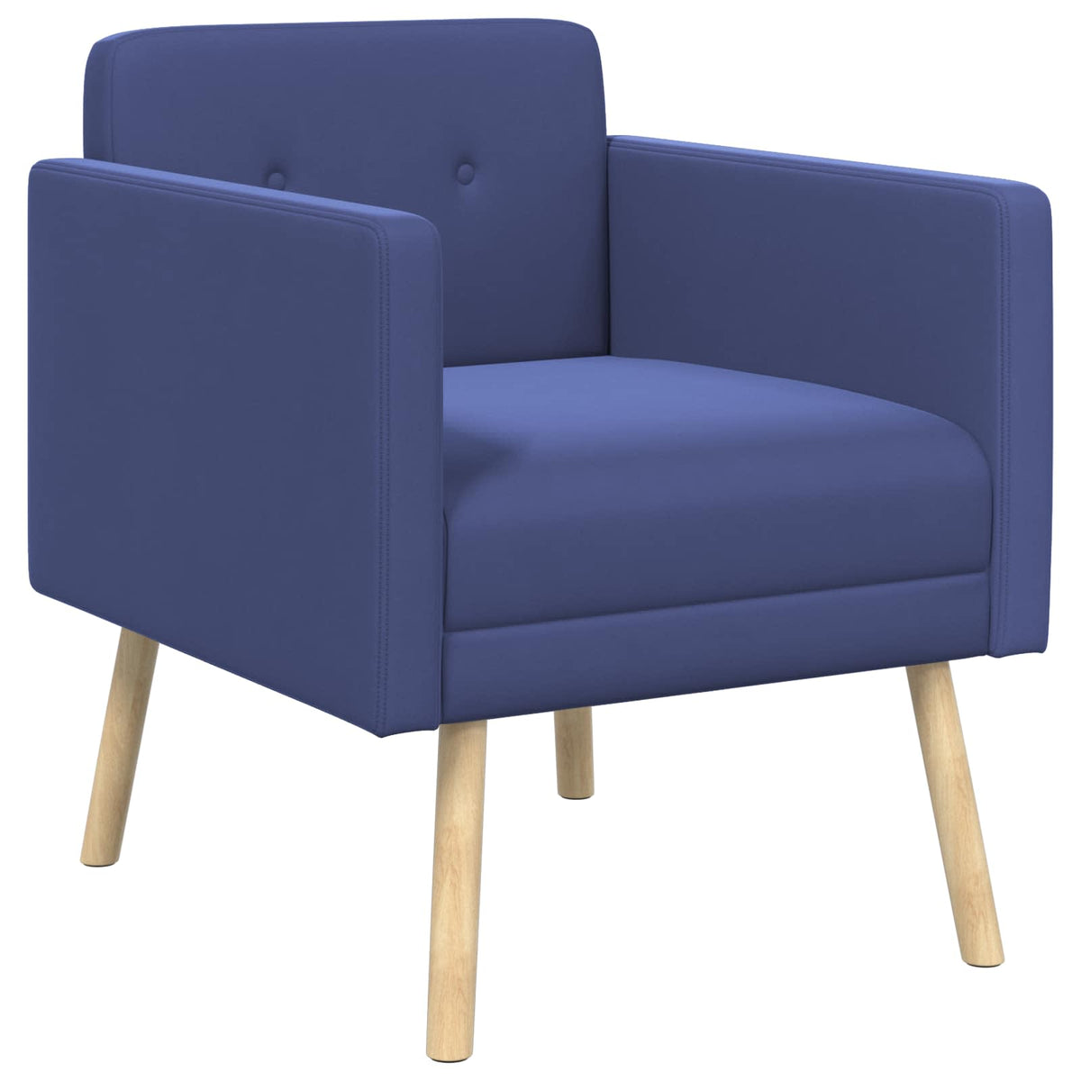 Poltrona decorativa Blu Polizia Velluto | homemem39
