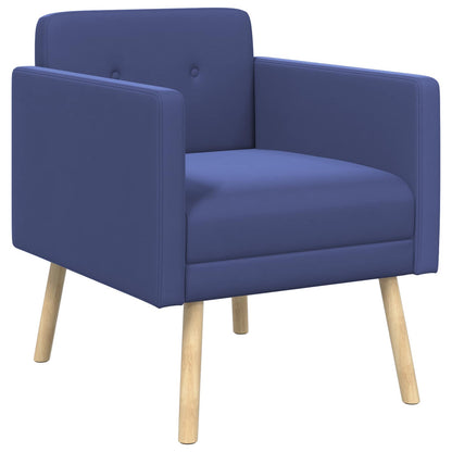 Poltrona decorativa Blu Polizia Velluto | homemem39