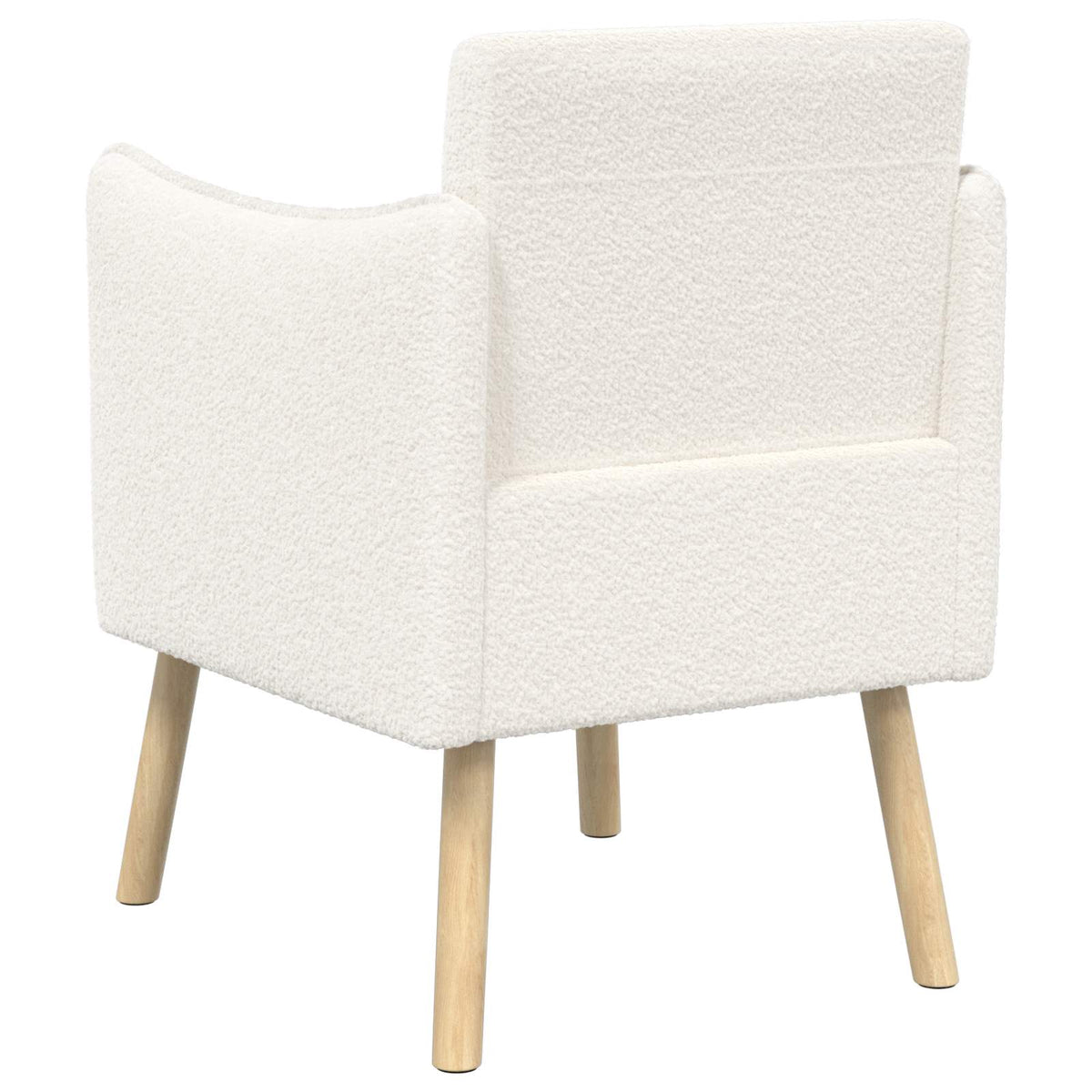 Sedia d'accento Crema Bouclé