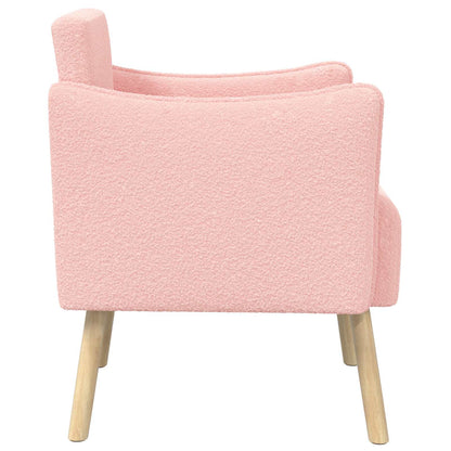 Sedia d'accento Rosa Bouclé | homemem39