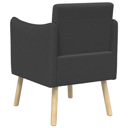 Sedia d'accento Grigio Scuro Bouclé