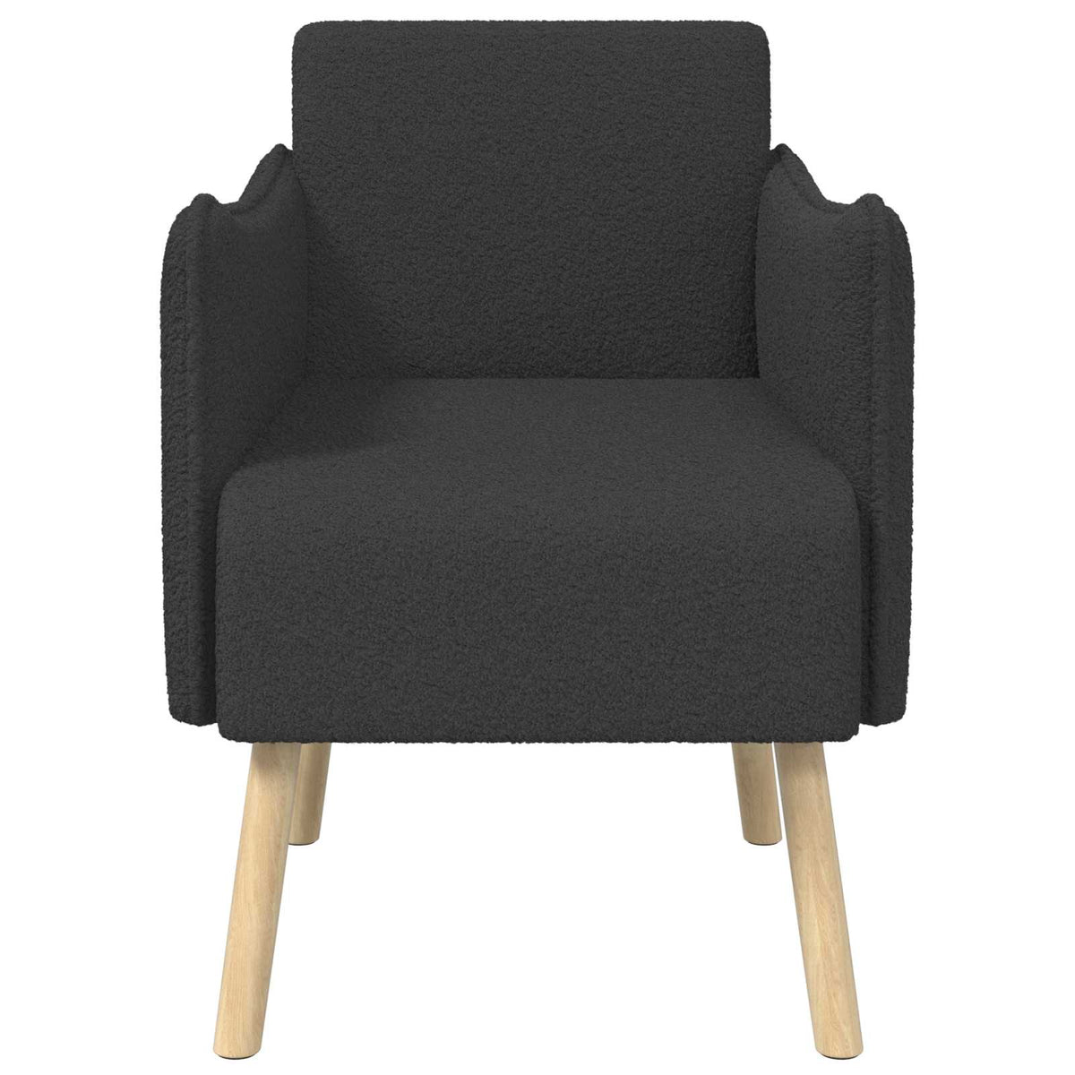 Sedia d'accento Grigio Scuro Bouclé