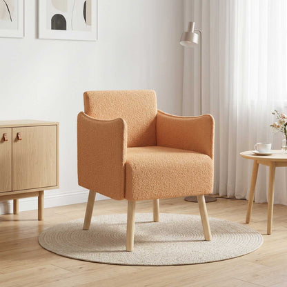 Sedia d'accento Beige Bouclé