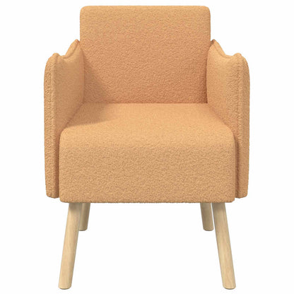 Sedia d'accento Beige Bouclé