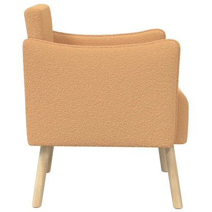 Sedia d'accento Beige Bouclé