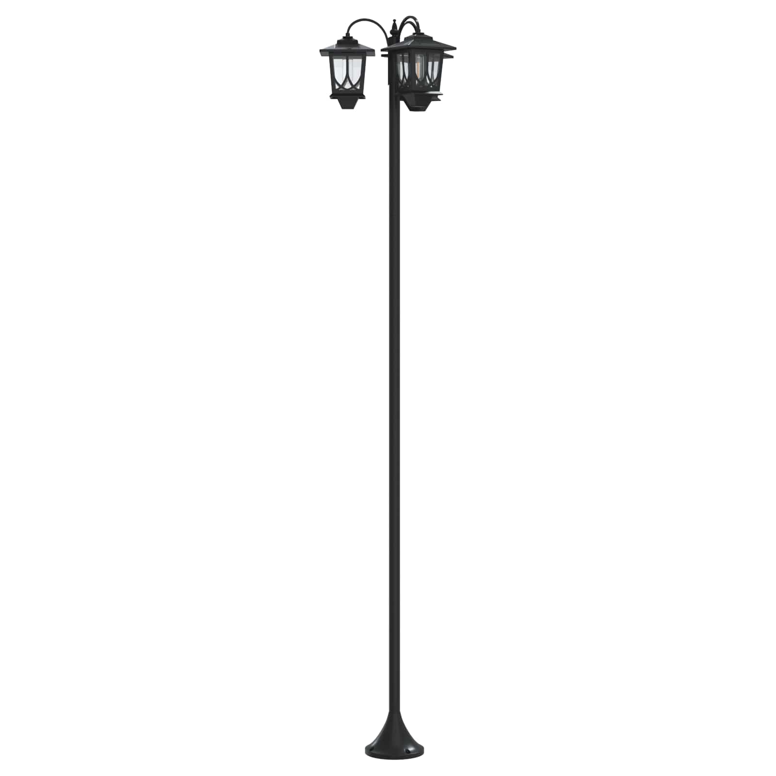 Lampione a 3 teste Nero 16 x 16 x 187 cm Alluminio e ABS | homemem39