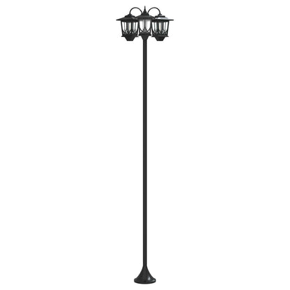 Lampione a 3 teste Nero 16 x 16 x 187 cm Alluminio e ABS | homemem39