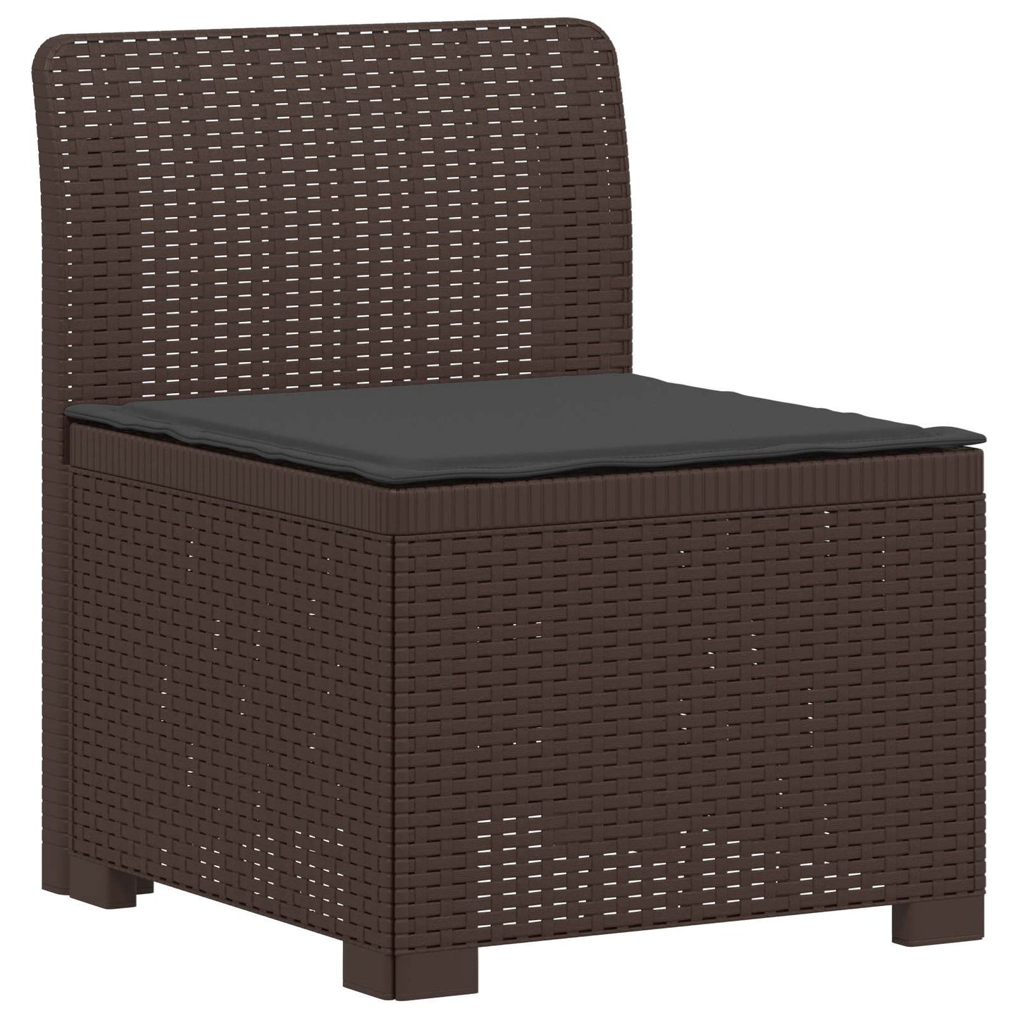 Divano da Giardino a 4 Posti con Cuscini in Stile Rattan PP | homemem39