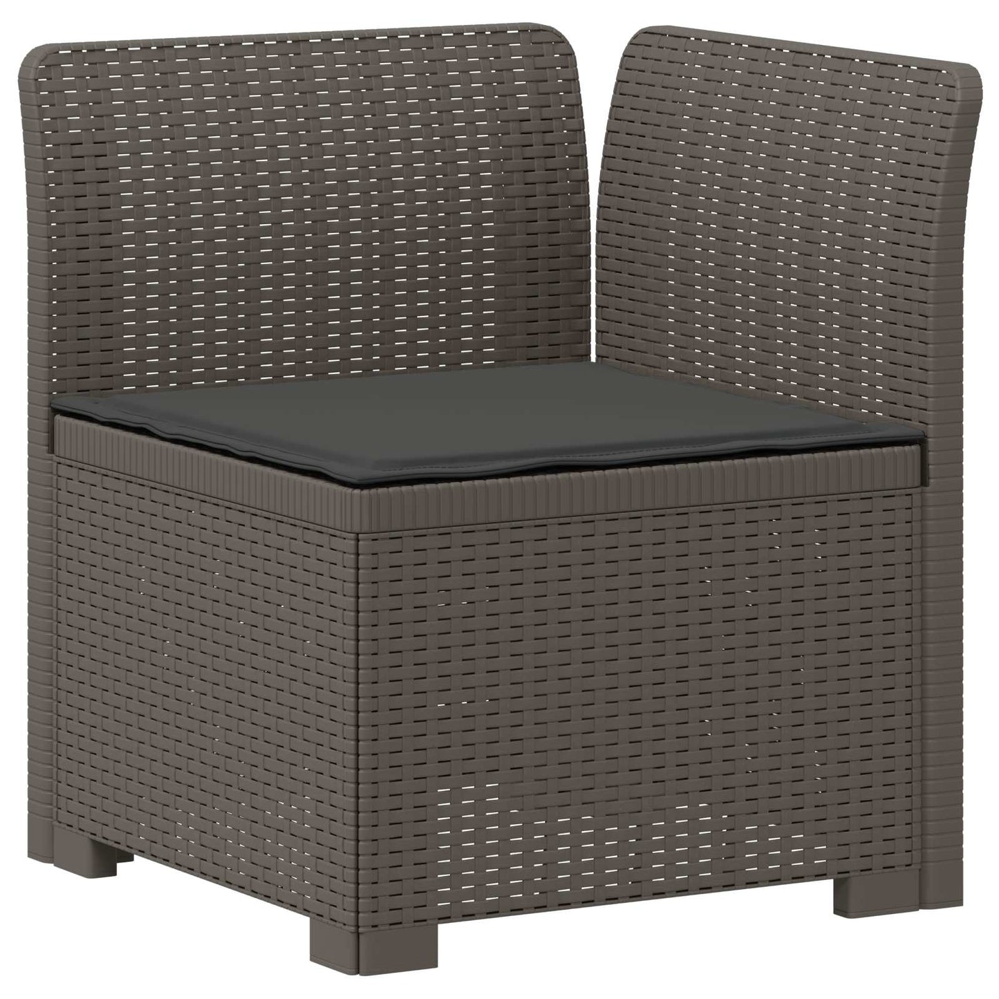 Divano da Giardino a 4 Posti con Cuscini in Stile Rattan PP | homemem39