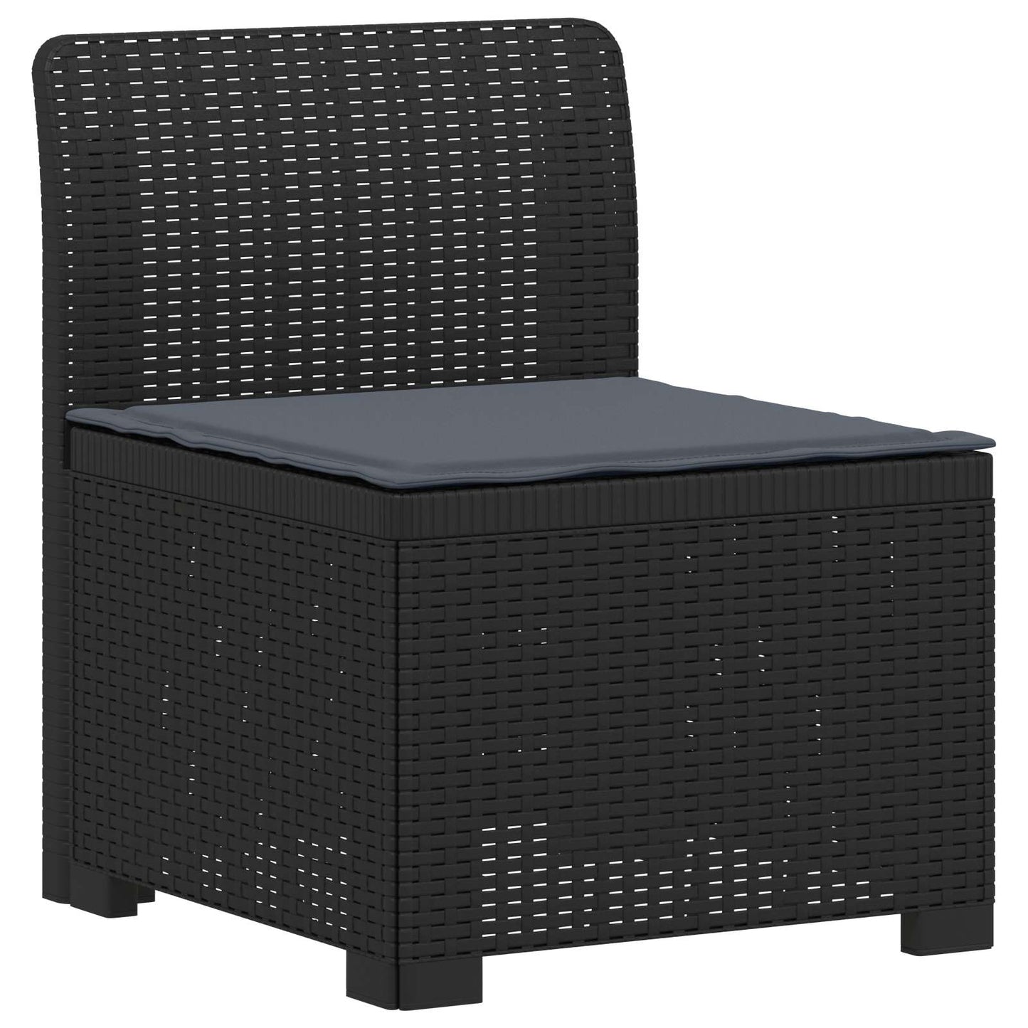 Divano da Giardino 5 Posti con Cuscini Stile Rattan PP | homemem39