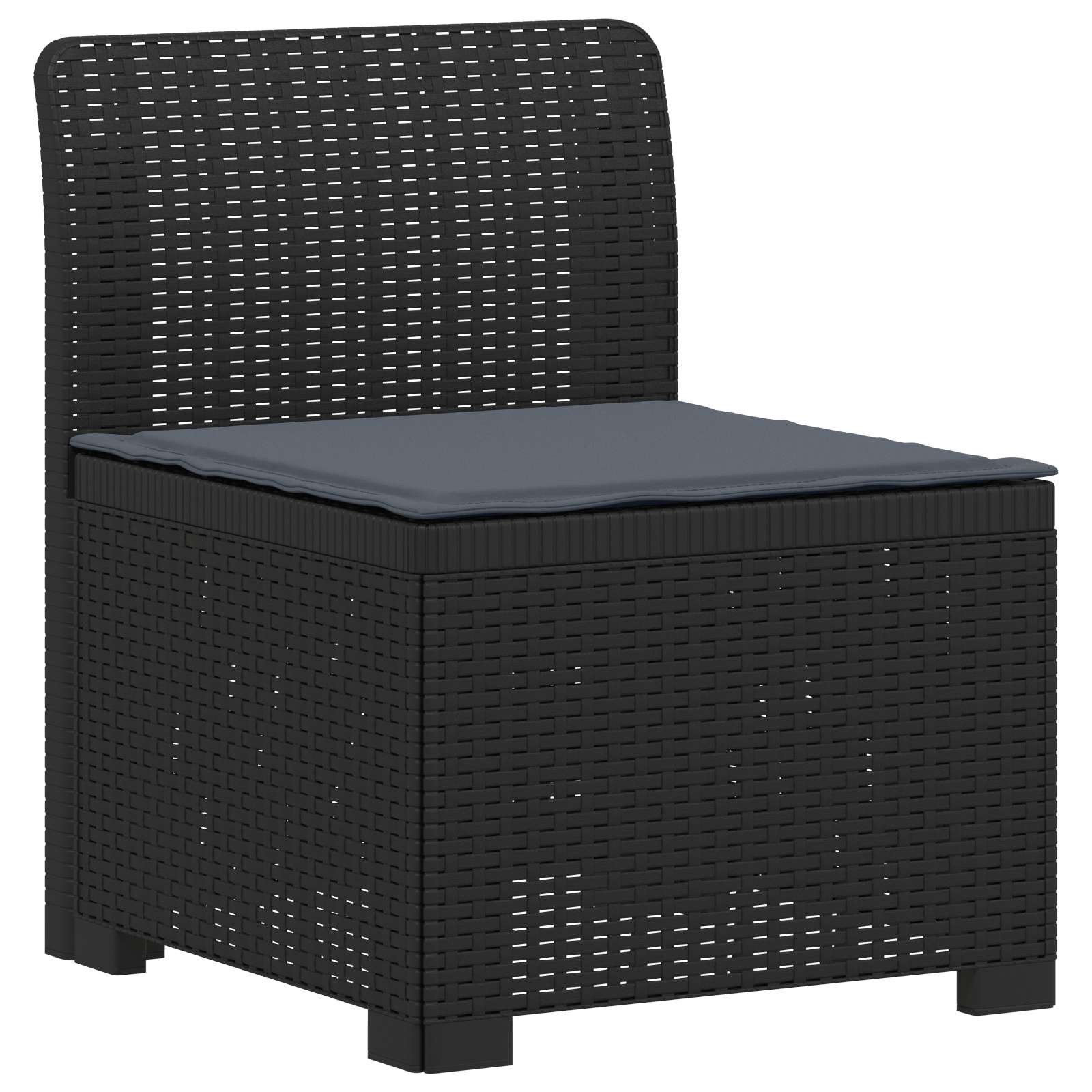 Divano da Giardino 5 Posti con Cuscini Stile Rattan PP | homemem39