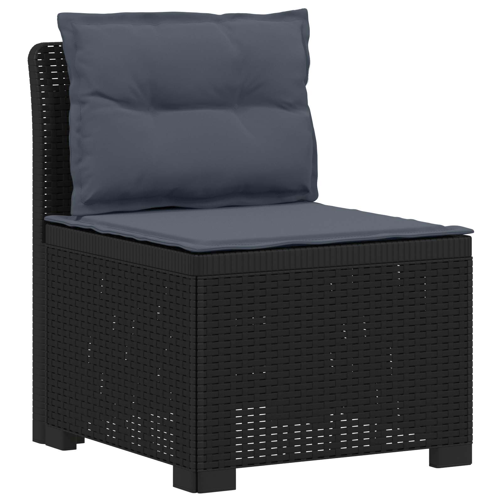 Divano da Giardino 5 Posti con Cuscini Stile Rattan PP | homemem39