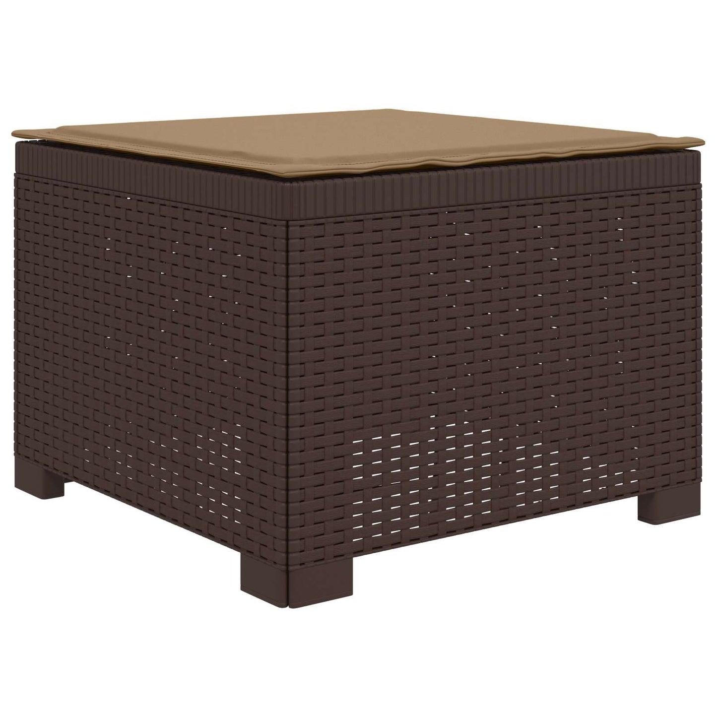 Divano da giardino 4 posti con cuscini aspetto rattan PP | homemem39