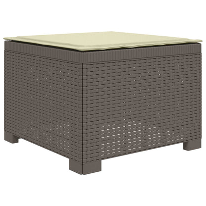 Divano da giardino 4 posti con cuscini aspetto rattan PP | homemem39