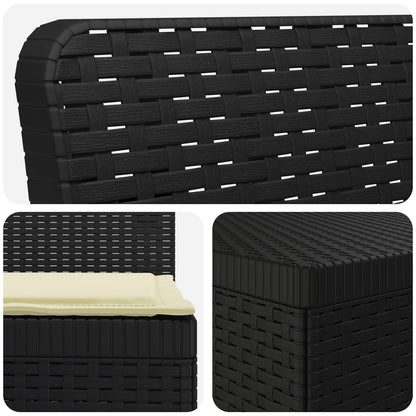Divano da Giardino 5 Posti con Cuscini Stile Rattan PP | homemem39