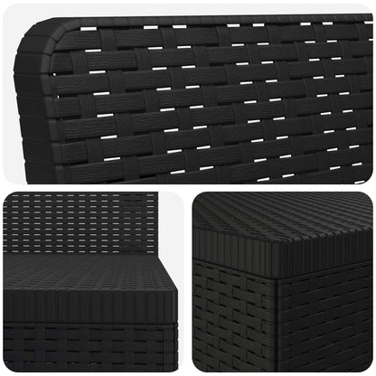 Divano da Giardino 6 Posti Aspetto Rattan PP Antracite | homemem39