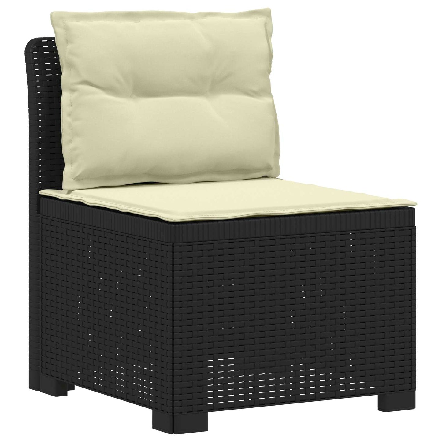Divano da Giardino 6 Posti con Cuscini Aspetto Rattan PP | homemem39