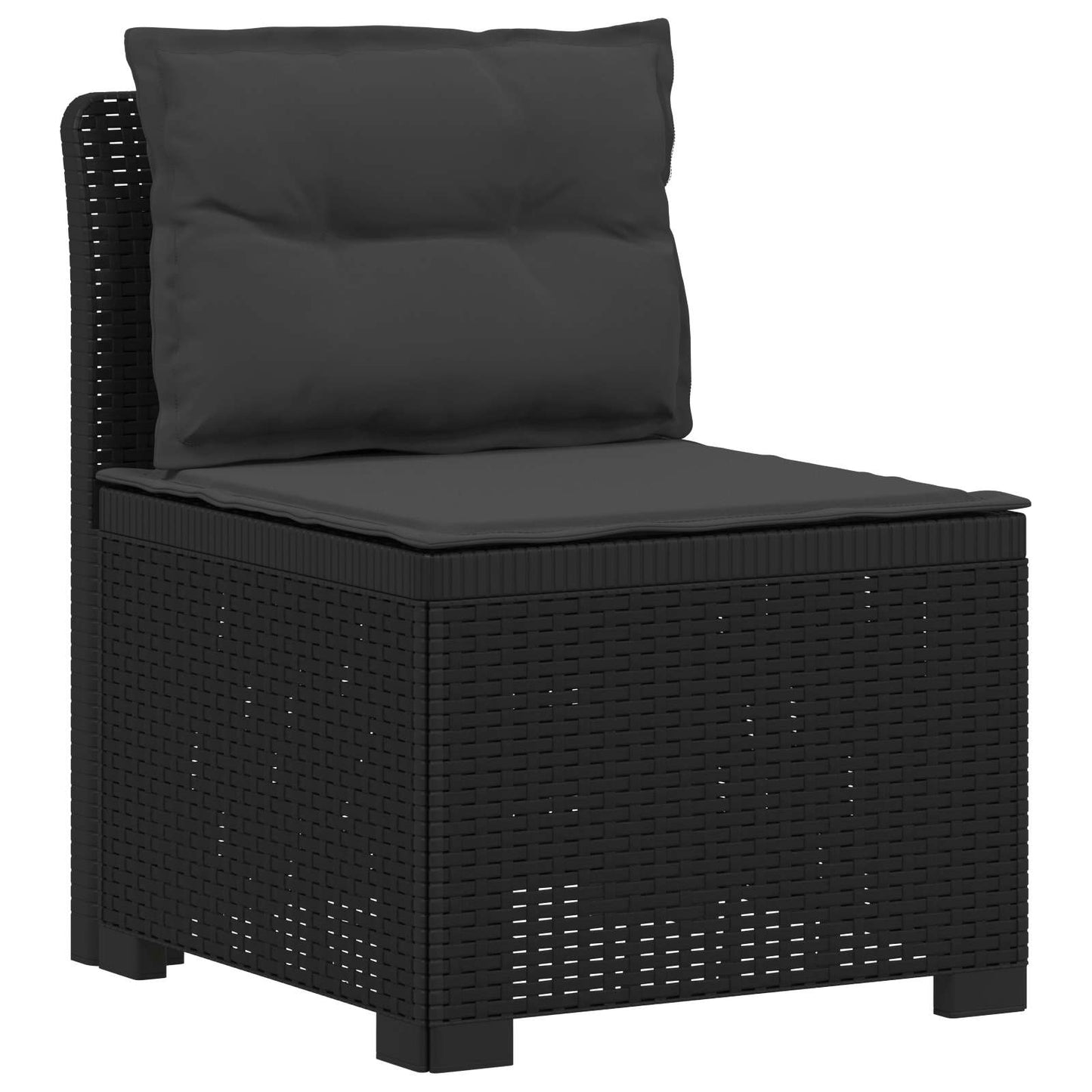 Divano da Giardino 6 Posti con Cuscini Aspetto Rattan PP | homemem39
