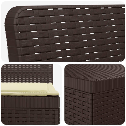 Divano 7 Posti da Giardino con Cuscini Aspetto Rattan PP | homemem39