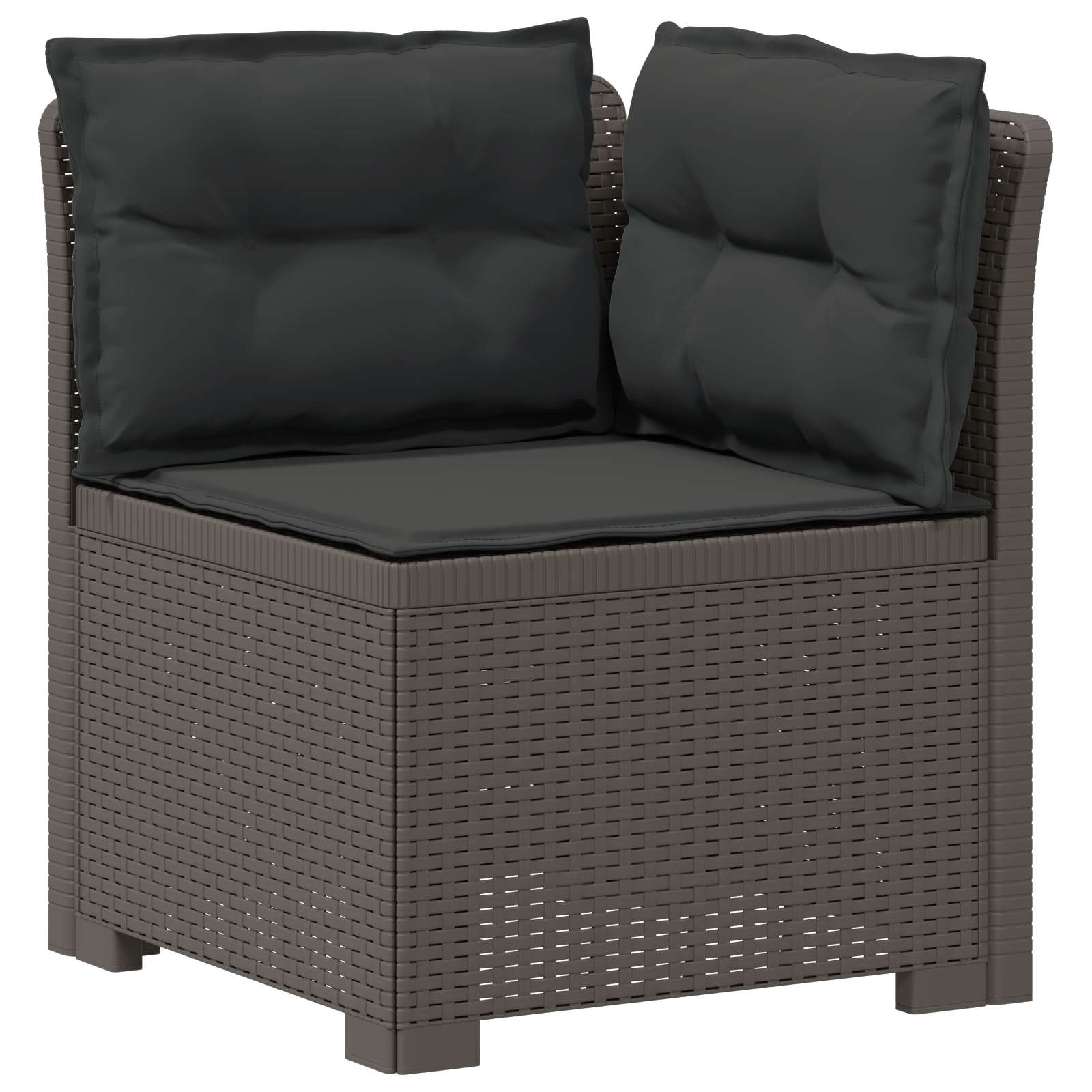 Divano 7 Posti da Giardino con Cuscini Aspetto Rattan PP | homemem39