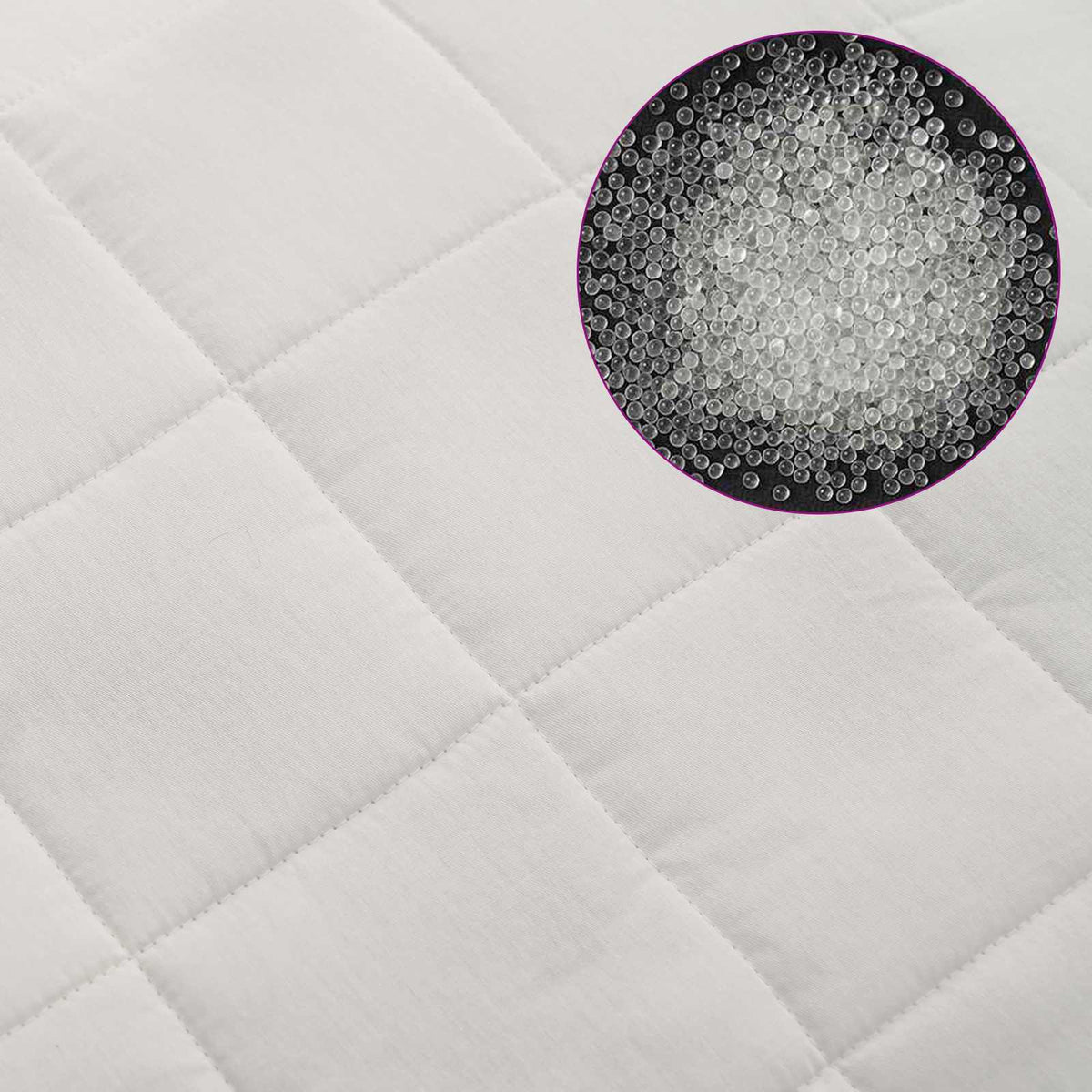 Coperta Ponderata Bianco 122 x 183 cm 9 kg 100% Cotone 205T | homemem39