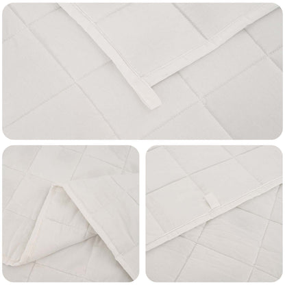 Coperta Ponderata Bianco 137 x 200 cm 6 kg 100% Cotone 205T | homemem39
