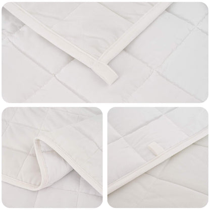 Coperta Ponderata Bianco 122 x 183 cm 5 kg 100% Cotone 205T | homemem39