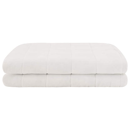 Coperta Ponderata Bianco 135 x 200 cm 6 kg 100% Cotone 205T | homemem39