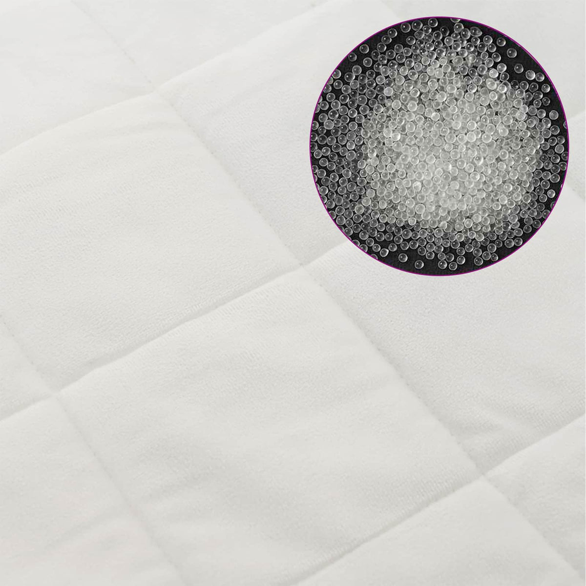 Coperta Ponderata Bianco 140 x 200 cm 6 kg 100% Cotone 205T | homemem39