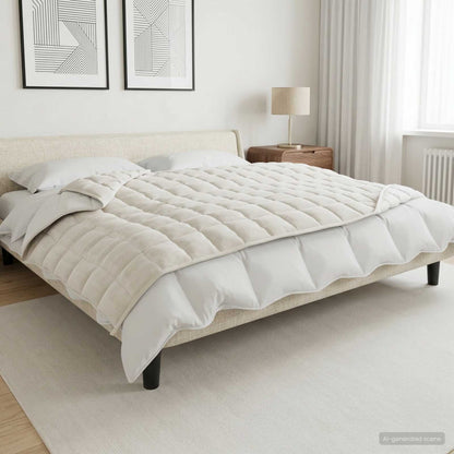 Coperta Ponderata Bianco 140 x 200 cm 6 kg 100% Cotone 205T | homemem39