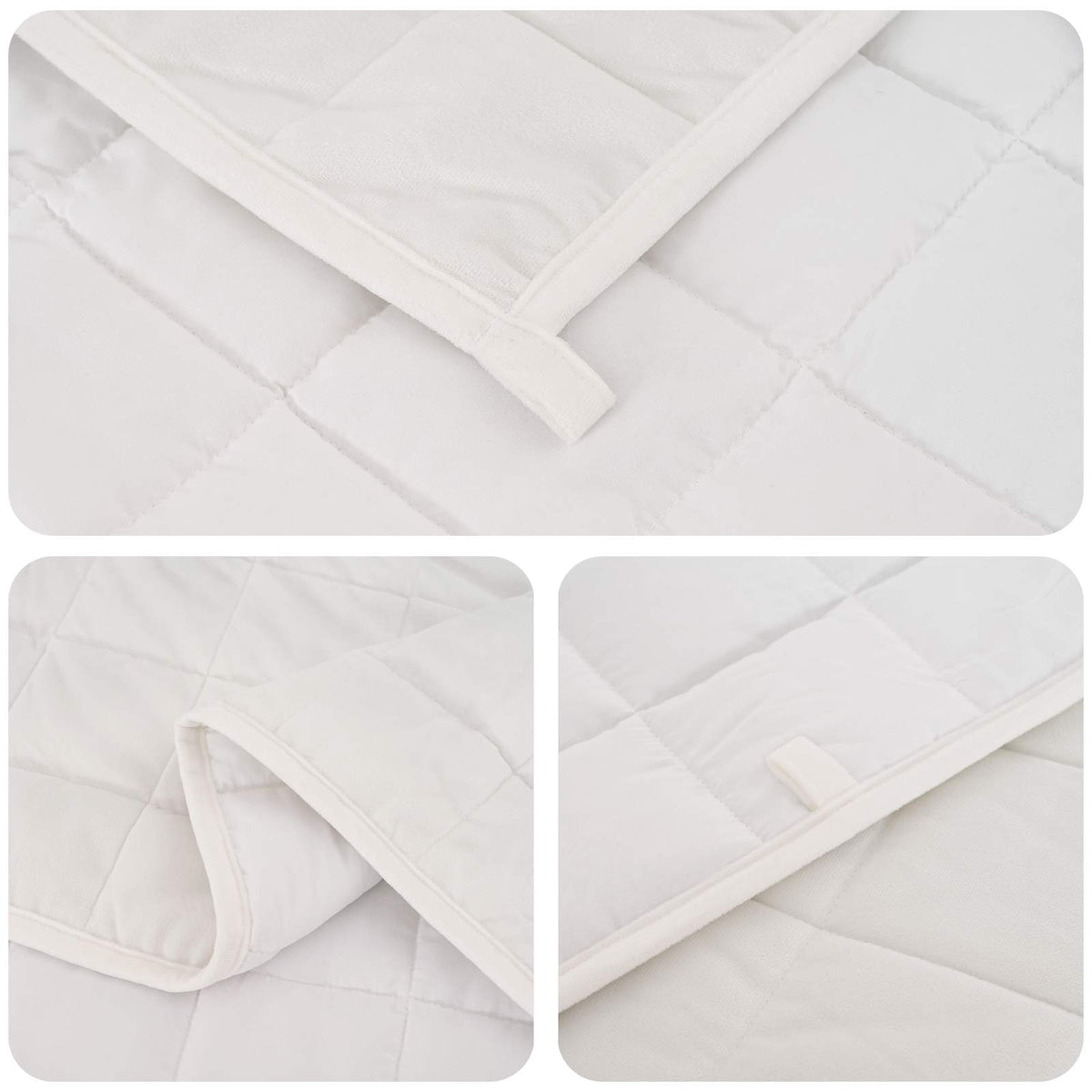 Coperta Ponderata Bianco 135 x 200 cm 10 kg 100% Cotone 205T | homemem39
