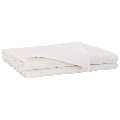 Coperta Ponderata Bianco 137 x 200 cm 10 kg 100% Cotone 205T