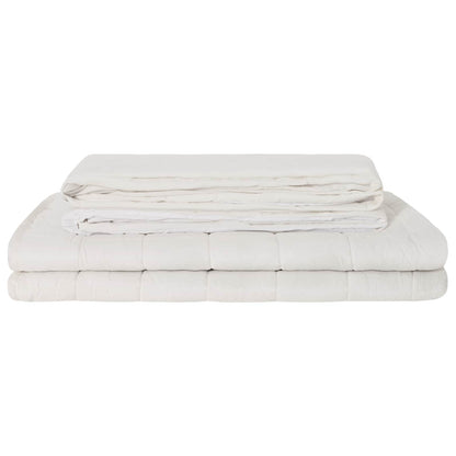 Coperta Ponderata Bianco 152 x 203 cm 7 kg 100% Cotone 205T | homemem39