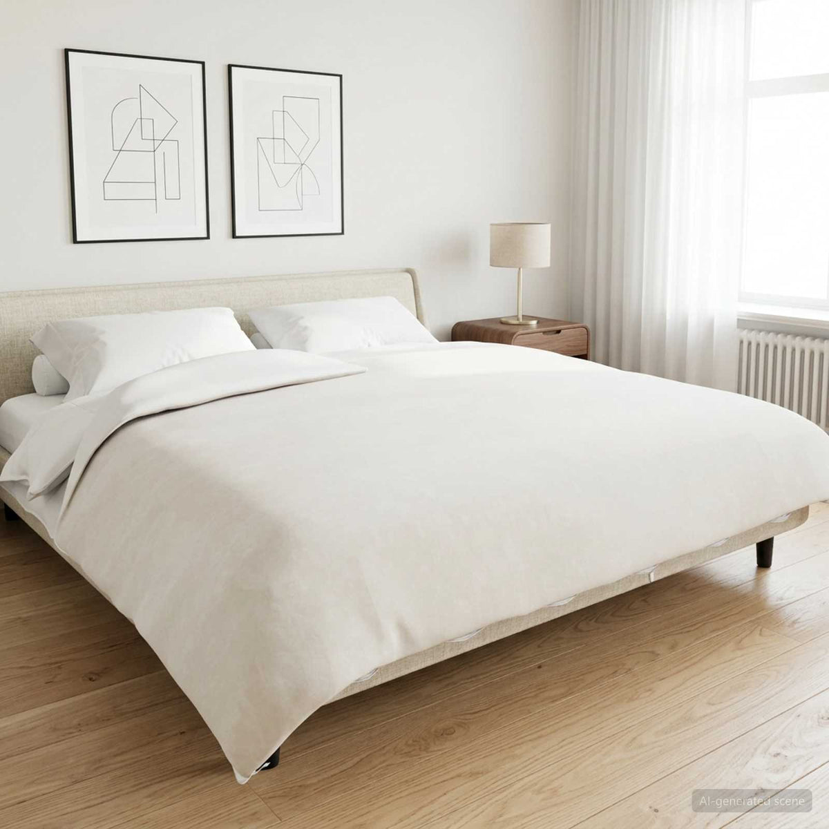 Coperta Ponderata Bianco 200 x 230 cm 9 kg 100% Cotone 205T