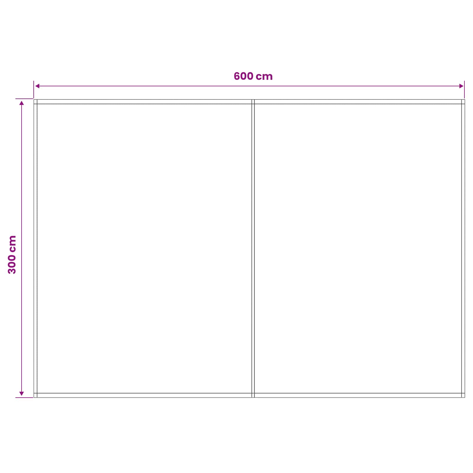 Telo di ricambio per tenda da sole Blu e Bianco 600 × 300 cm | homemem39