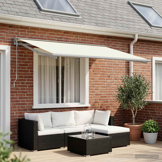 Telo di ricambio per tenda da sole Crema 600 × 350 cm | homemem39