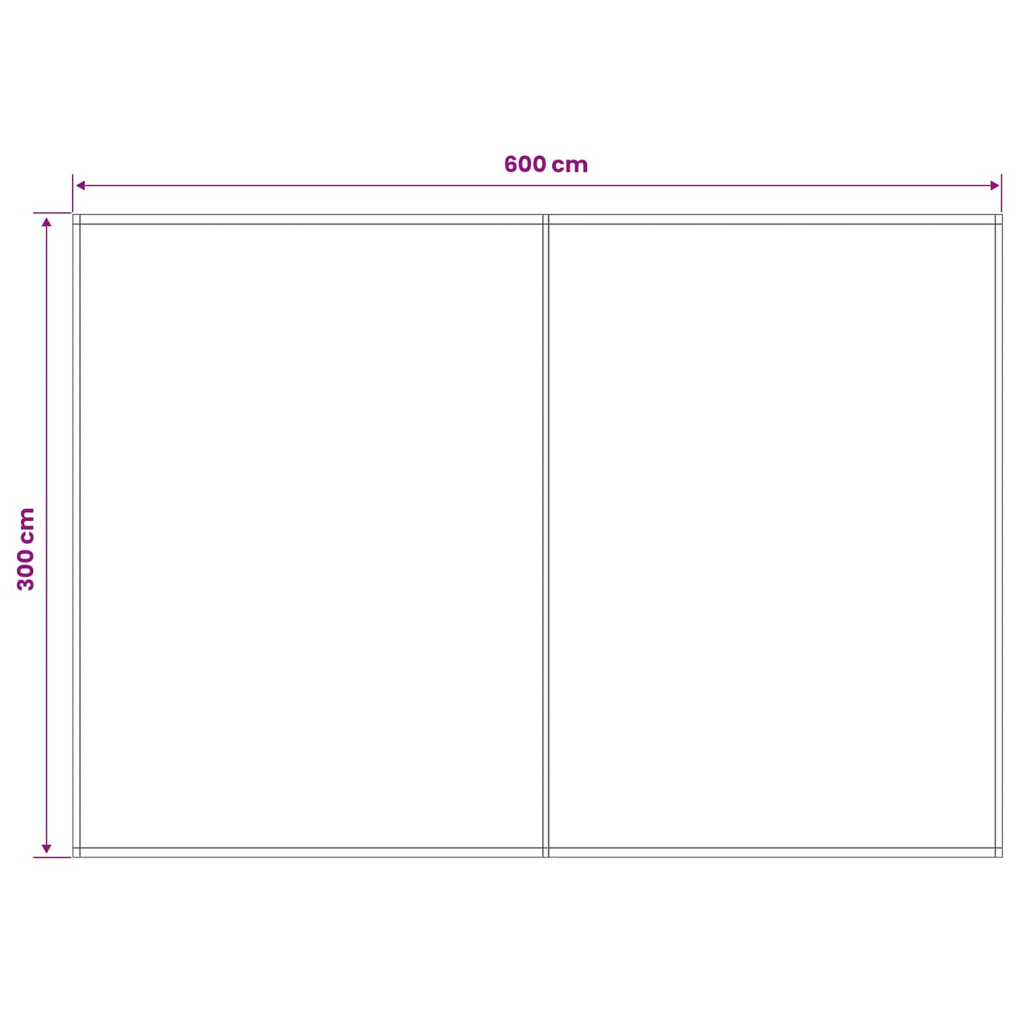 Telo di ricambio per tenda da sole Crema 600 × 300 cm | homemem39