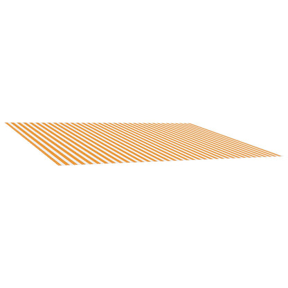 Telo di ricambio per tenda da sole Giallo e Bianco 450 × 350 cm