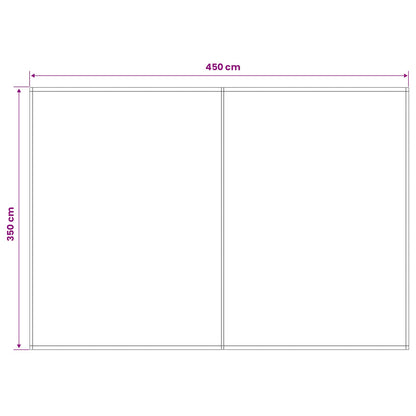 Telo di ricambio per tenda da sole Giallo e Bianco 450 × 350 cm