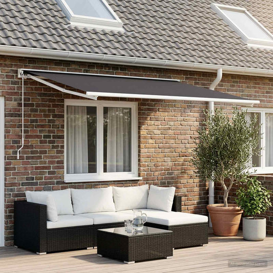 Telo di ricambio per tenda da sole Antracite 250 x 200 cm | homemem39