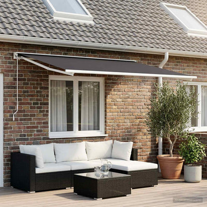 Telo di ricambio per tenda da sole Antracite 350 x 200 cm | homemem39