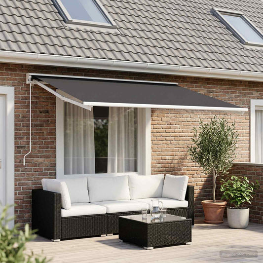 Telo di ricambio per tenda da sole Antracite 450 × 350 cm | homemem39