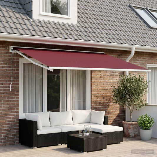 Telo di ricambio per tenda da sole Rosso Borgogna 250 x 200 cm | homemem39