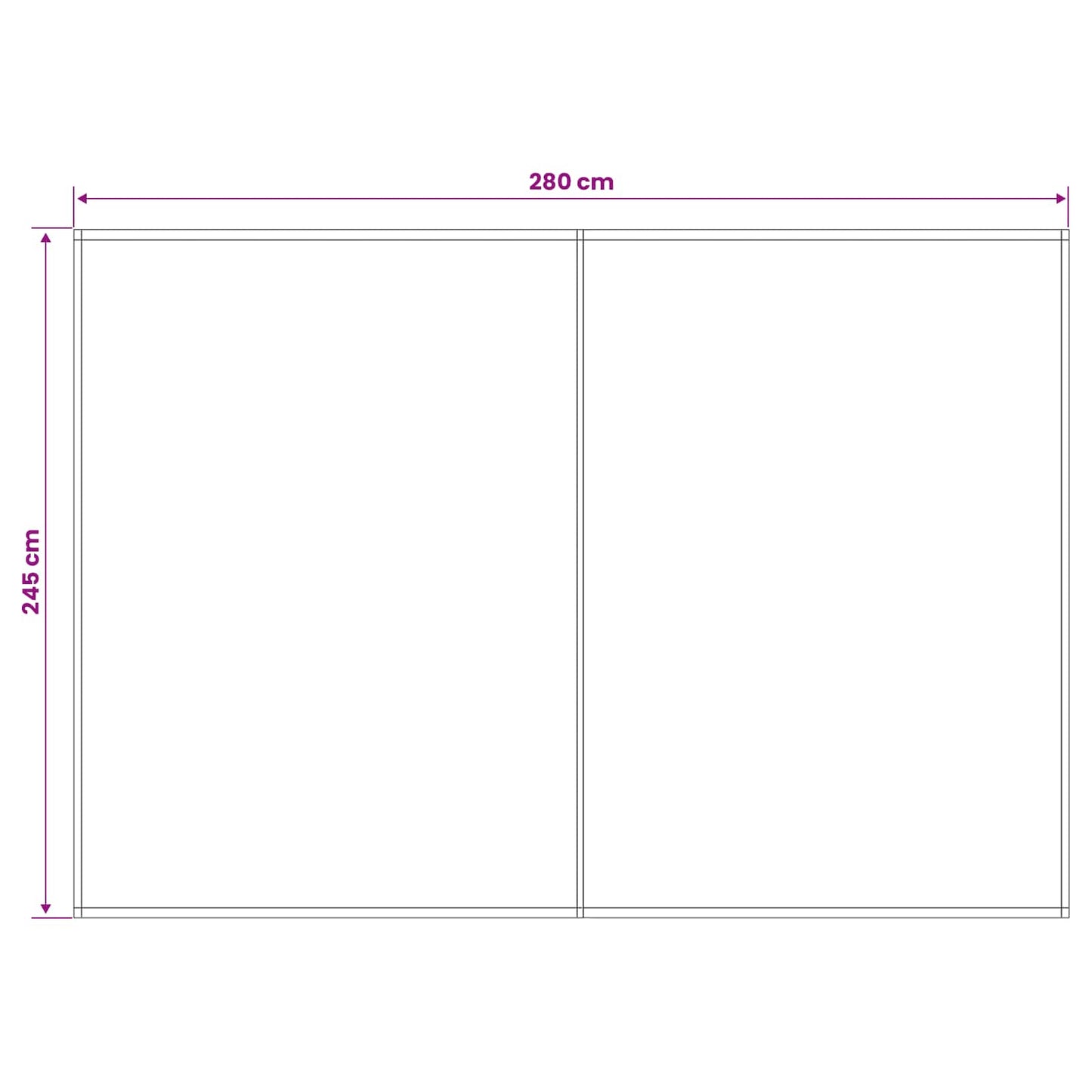 Telo di ricambio per tenda da sole Rosso Borgogna 300 x 250 cm | homemem39