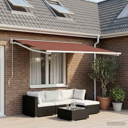 Telo di ricambio per tenda da sole Marrone 300 x 200 cm