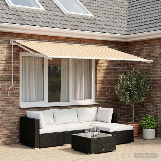 Telo di ricambio per tenda da sole Blu e Arancione 450 × 350 cm | homemem39
