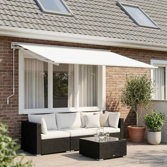 Telo di ricambio per tenda da sole Bianco 300 x 250 cm | homemem39